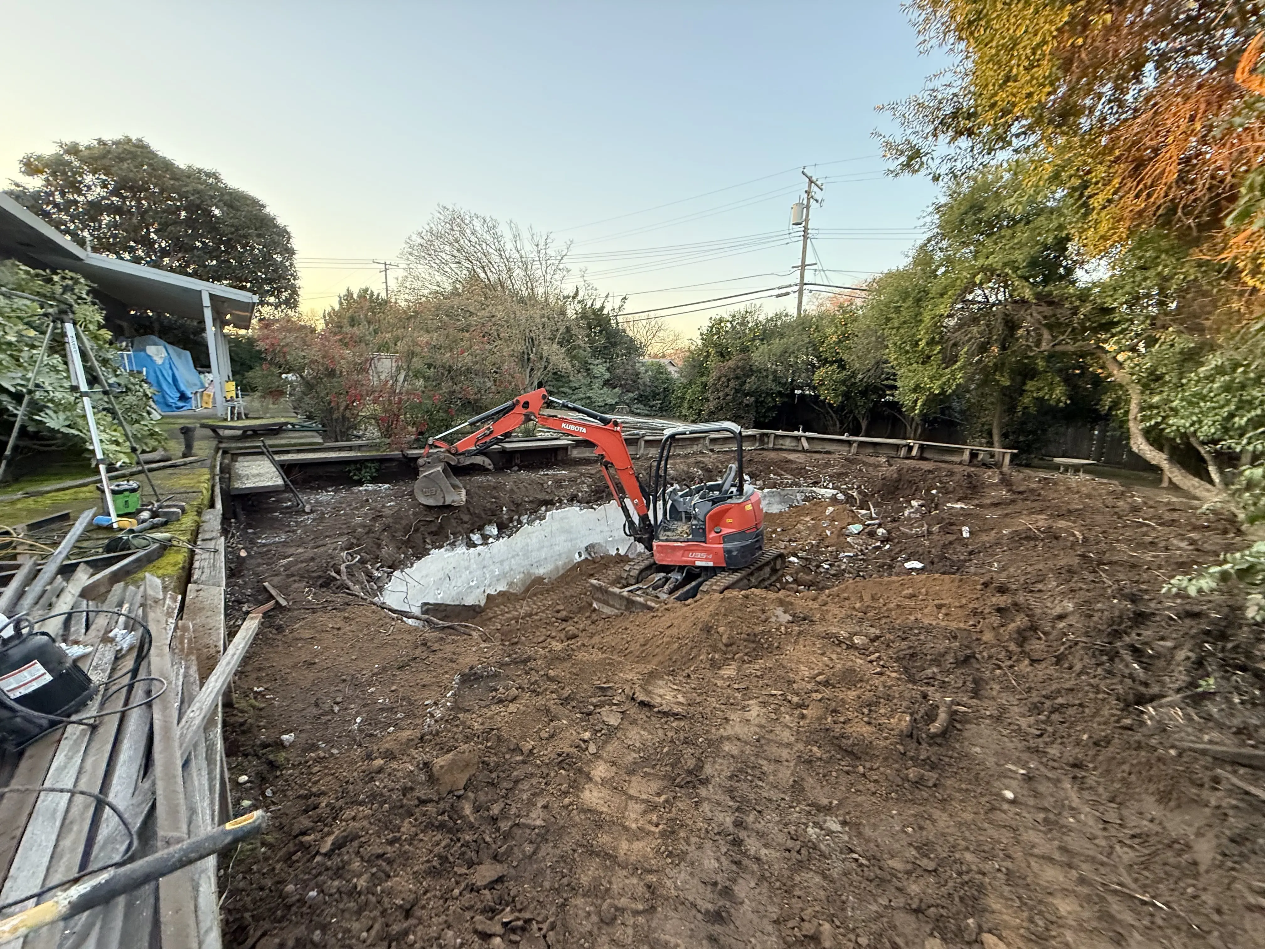 Demo Patrol job site with heavy equipment staged for a structural teardown